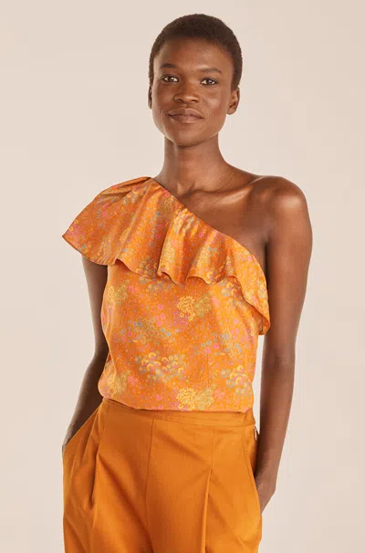 Rebecca Taylor Isabelle Top In Orange