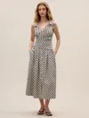 Rebecca Taylor Isla Stripe Poplin Dress In White