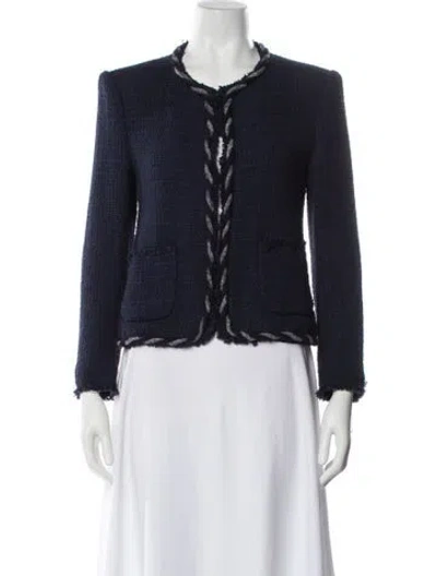 Pre-owned Rebecca Taylor Jacket In Blue