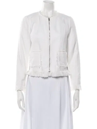 Pre-owned Rebecca Taylor Jacket In Blue/white
