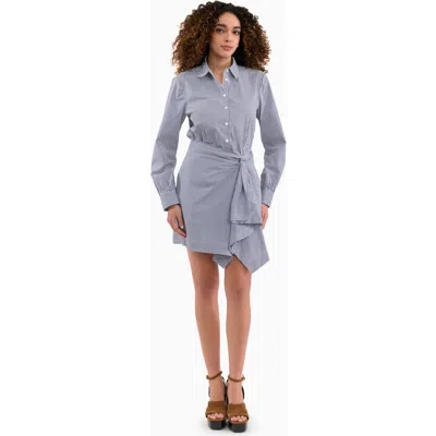 Rebecca Taylor Joselene Poplin Dress In Blue