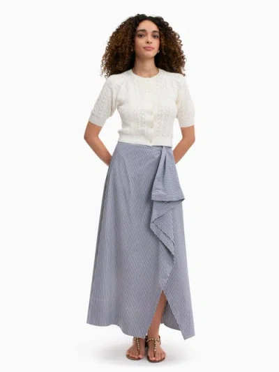 Rebecca Taylor Joselene Poplin Skirt In Blue