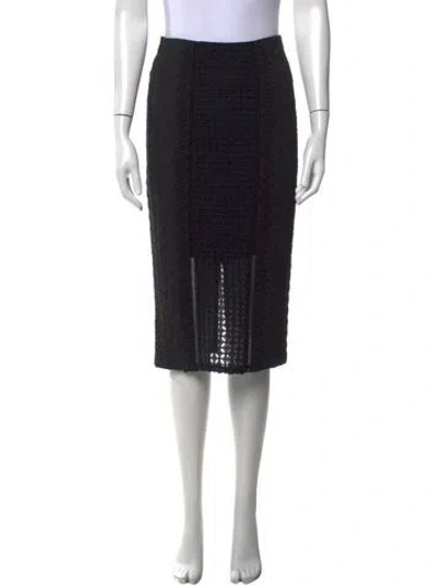 Pre-owned Rebecca Taylor Knee Length Skirt In Black