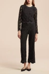 REBECCA TAYLOR REBECCA TAYLOR LACE SCALLOPED EDGE PANT