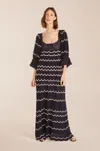 Rebecca Taylor Lace Sweater Dress In Blue