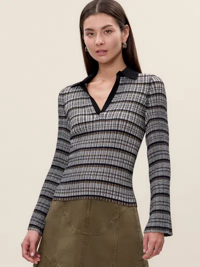 Rebecca Taylor Laine Knit Sweater In Multi