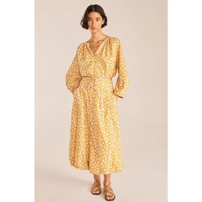 Rebecca Taylor Lattice Fleur Poplin Skirt In Fleur Honey Combo