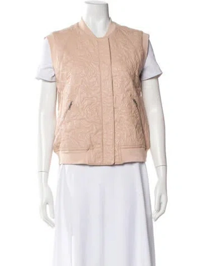 Pre-owned Rebecca Taylor Leather Vest In Orange