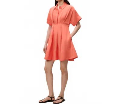 Rebecca Taylor Lena Mini Dress In Orange In Brown