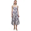 Rebecca Taylor Lena Shine Dress In Ivory Toile Combo