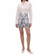 Rebecca Taylor Lena Shine Short In Ivory Toile Combo