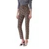 Rebecca Taylor Leopard Velvet High Waist Pants In Multicolor In Multi