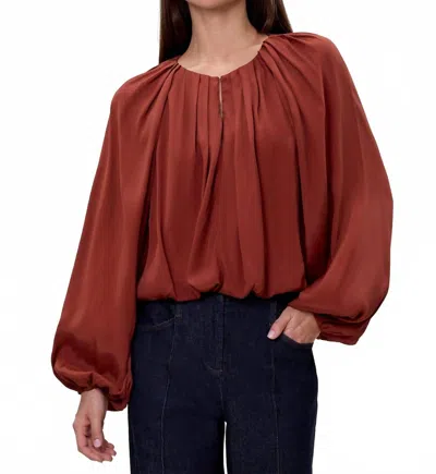 Rebecca Taylor Lillith Bubble Top In Aberdeen In Multi
