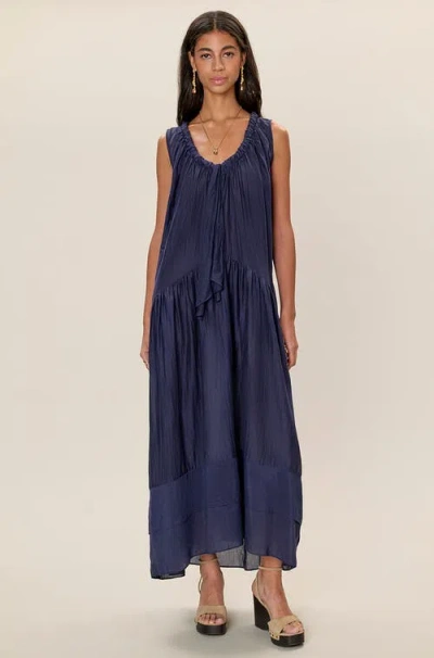 Rebecca Taylor Lilou Sleeveless Dress In Blue