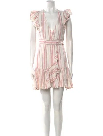 Pre-owned Rebecca Taylor Linen Mini Dress In Neutral