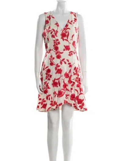 Pre-owned Rebecca Taylor Linen Mini Dress In Neutral