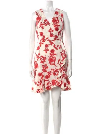 Pre-owned Rebecca Taylor Linen Mini Dress In Neutral