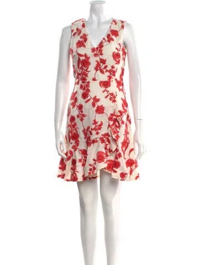 Pre-owned Rebecca Taylor Linen Mini Dress In Neutral