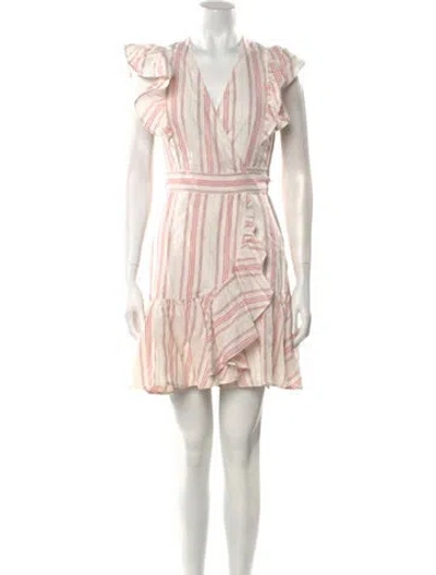 Pre-owned Rebecca Taylor Linen Mini Dress In Neutral