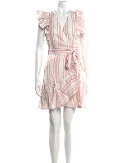 Pre-owned Rebecca Taylor Linen Mini Dress In Neutral