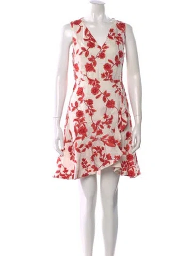 Pre-owned Rebecca Taylor Linen Mini Dress In White