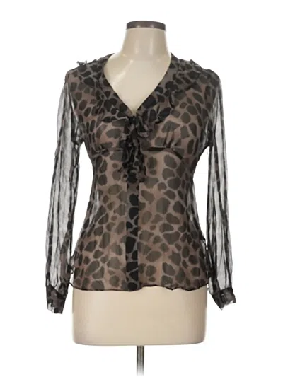 Pre-owned Rebecca Taylor Long Sleeve Blouse In Gray