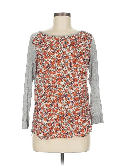 Pre-owned Rebecca Taylor Long Sleeve Blouse In Orange