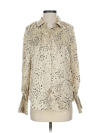 Pre-owned Rebecca Taylor Long Sleeve Blouse In White