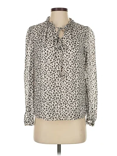 Pre-owned Rebecca Taylor Long Sleeve Blouse In White