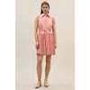 Rebecca Taylor Marietta Shirt Dress In Pink