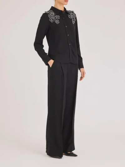 Rebecca Taylor Mia Top In Black