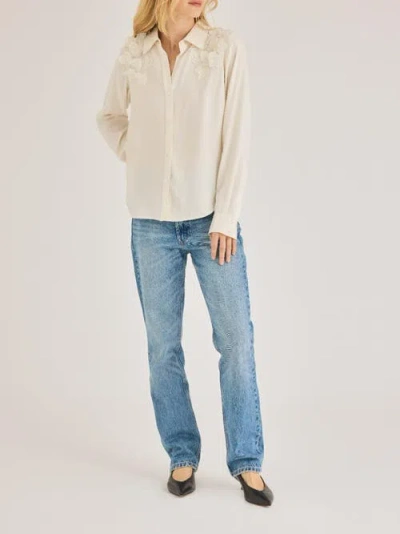 Rebecca Taylor Mia Top In Ivory