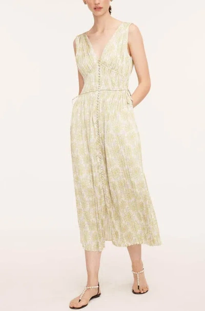 Rebecca Taylor Mini Astera Fleur Button Front Dress In Fleur Turquoise Combo