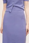 Rebecca Taylor Mini Boucle Skirt In Purple
