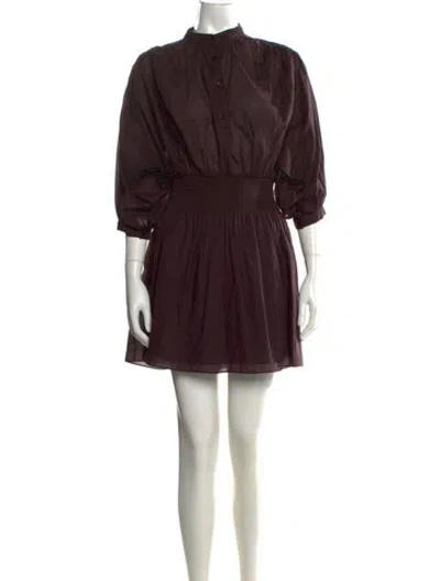 Pre-owned Rebecca Taylor Mini Dress In Brown