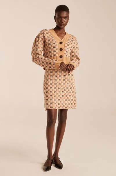 Rebecca Taylor Mini Skirt In Neutral