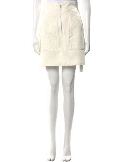 Pre-owned Rebecca Taylor Mini Skirt In Neutral