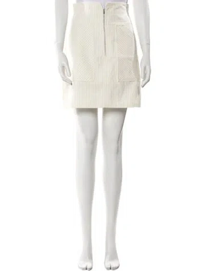 Pre-owned Rebecca Taylor Mini Skirt In Neutral