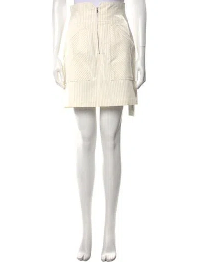 Pre-owned Rebecca Taylor Mini Skirt In Neutral