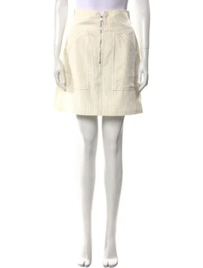 Pre-owned Rebecca Taylor Mini Skirt In Neutral