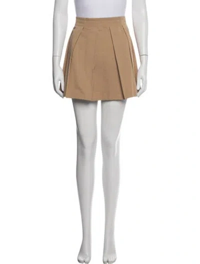 Pre-owned Rebecca Taylor Mini Skirt In Neutral