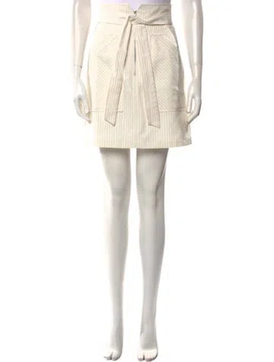 Pre-owned Rebecca Taylor Mini Skirt W/ Tags In Neutral