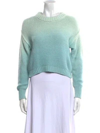 Pre-owned Rebecca Taylor Mock Neck Sweater In Blue