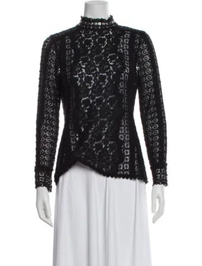 Pre-owned Rebecca Taylor Mock Neck Sweater In Multi