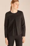 Rebecca Taylor Mod Suiting Blouse In Black