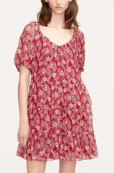 Rebecca Taylor Monarch Fleur Tiered Dress In Blue