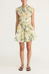 Rebecca Taylor Nouveau Fleur Corseted Mini Dress In Multi