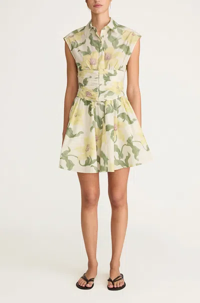 REBECCA TAYLOR NOUVEAU FLEUR CORSETED MINI DRESS