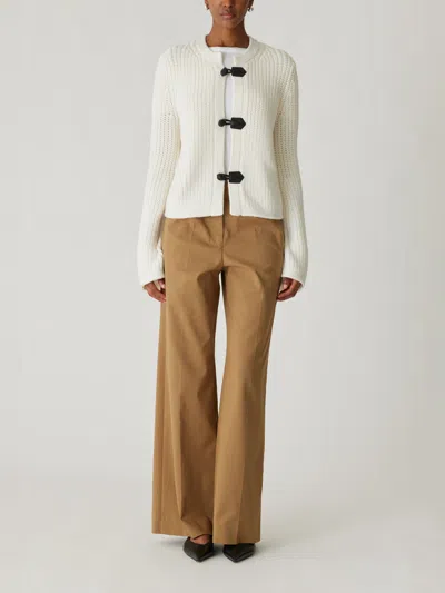 REBECCA TAYLOR NOVELTY WOOL TOGGLE CARDI