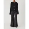 Rebecca Taylor Novlety Wool Toggle Cardi In Black
